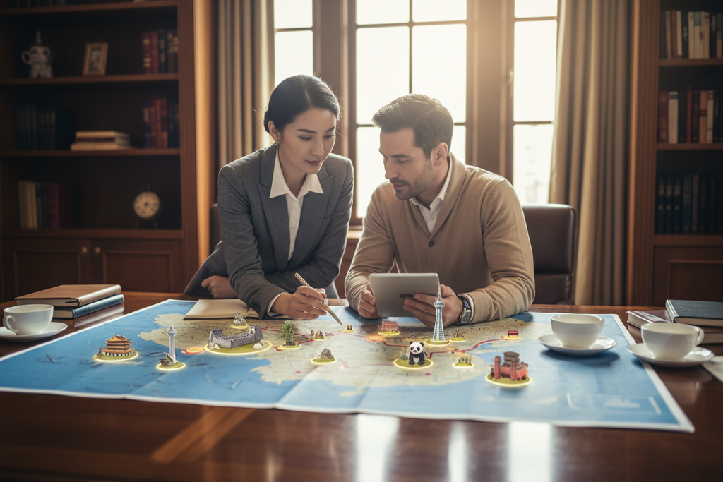 Multi-city China travel itinerary planning session